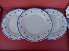 TCM 3 Speiseteller blauer Rand