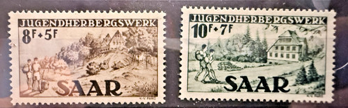 Saarland 1949 262 263 - 1949, mi.-nr.