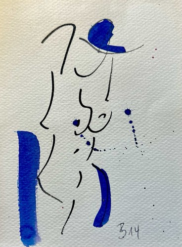 Original abstrakte aquarell - original,
