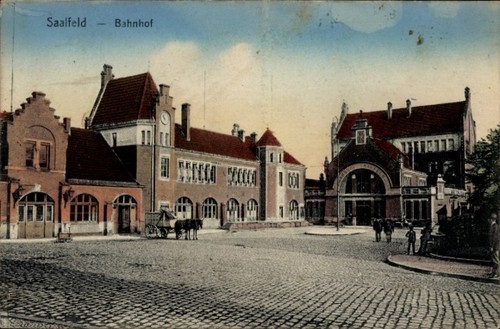 Saalfeld der saale - ak,