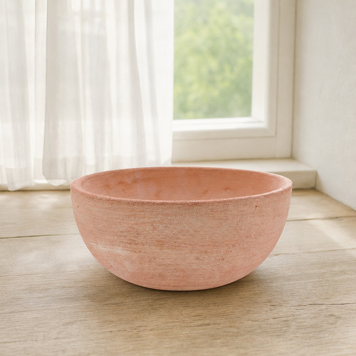 Pflanzschale terracotta rund - terracotta,