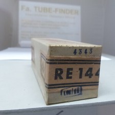 1x Telefunken RE144 = KL70407 = LH414 NIB/NEW Röhre Tube sealed box Wehrmacht 01