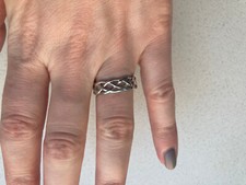 Ring 925 Silber - Boho geflochten/Keltisch - Gebraucht