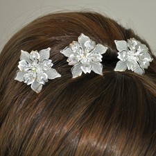 3 Haarnadeln grosse Blumen