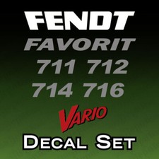 Fendt Favorit 711, 712, 714, 716 Vario Traktor Aufkleber