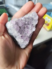 Amethyst Cluster Spitzen Mineralien MineralSteine Kristalle Rohstein natur