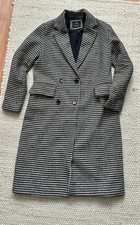 Damenmantel Lang Hahnentritt