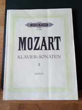 MOZART Sonaten II für Klavier zu 2 Händen Noten Urtext ED. Peters Nr. 1800b
