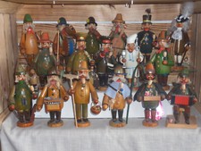 Räuchermann zur Auswahl Seiffen Sammlung Christian Ulbricht Raritäten Flachshaar