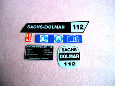 Aufklebersatz für Sachs-Dolmar 112 Motorsäge