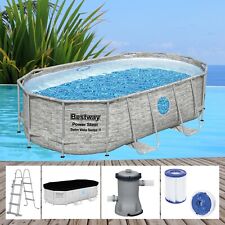 Bestway Power Steel 427x250x100cm Pool Filterpumpe und Zubehör Gartenpool 56714