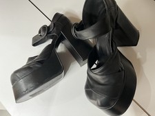 Buffalo London Plateau High Heels Pumps Vintage, Gr. 41 RAR wie 24400 schwarz