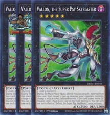 Yugioh! 3x Vallon, the Super