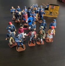 24 Zinnfiguren Set Postbeamte