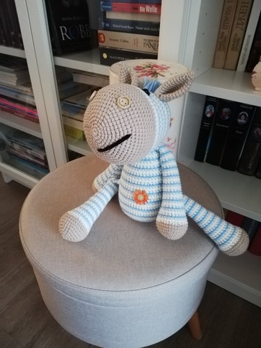 Amigurumi zebra ca 27cm - amigurumi, ,