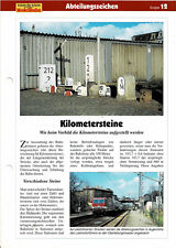 Wie Kilometersteine aufgestellt werden