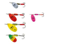 Mepps Aglia Fluo Orange Fiertiger Gelb Pink Weiß #0-#5