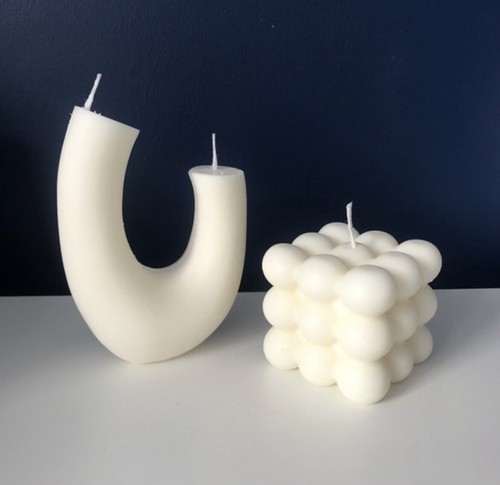 Bubble and large - bubble, white