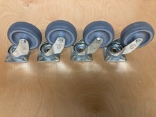 4 Stk BS Rollen Lenkrolle Rad Räder Neu Gummi 60kg Möbelrolle 105mm Top Qualität