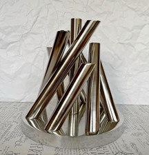 Objekt Skulptur Vase 9 Tube Wizzard Metall Panton war gestern 80th Design pur