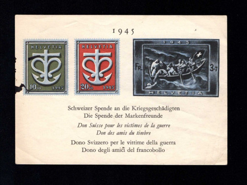 Schweiz 1945 vignette - schweiz,