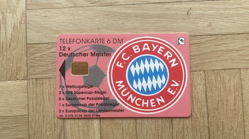Telefonkarte fc bayern - telefonkarte,