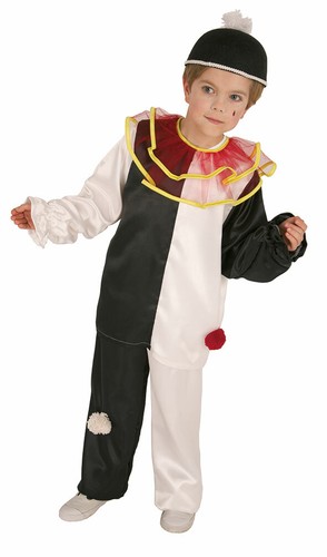 Clown pierrot kostüm kinder - kostüm,