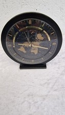Vintage Kundo Weltzeituhr Tisch Uhr schwarz 70er Jahre