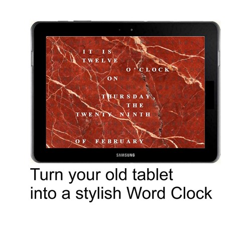 Digitale tablet wortuhr - digitale, wortuhr–1