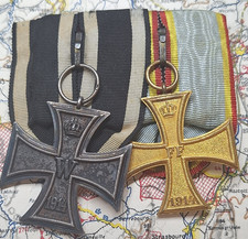 2er Spange EK2 Eiserne Kreuz 2. Klasse Militär-Verdienstkreuz 1914 Mecklenburg