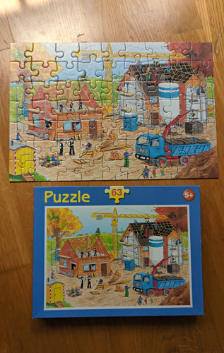 Puzzle teile baustelle - teile,