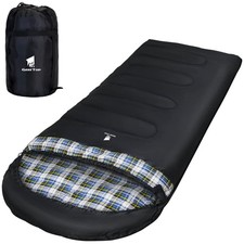 Schlafsack XXL 4 Jahreszeiten Flanell Campingschlafsack Übergröße 220x100cm f...