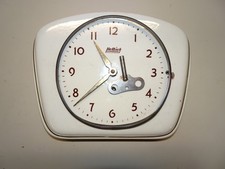 Antike  Küchenuhr aus Porzellan    mit mechanischem Werk   Hettich defekt