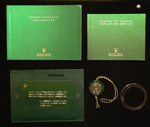 Rolex sky dweller booklet set - booklet,