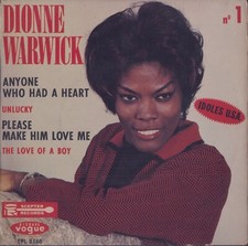 Dionne Warwick: ""Nein. 1" ( ́63 / Seltene Orig. Französische EP / Anyone Who Had A Heart)