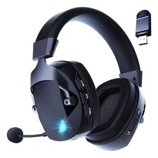 2X(Kabelloses Gaming-Headset mit Mikrofon, 2,4 G Bluetooth-Kopfhörer, USB 35652