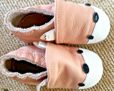 Krabbelschuhe Echtleder, Baby