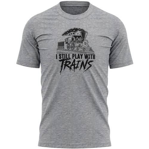 Lustiges zug herren shirt - zug, i