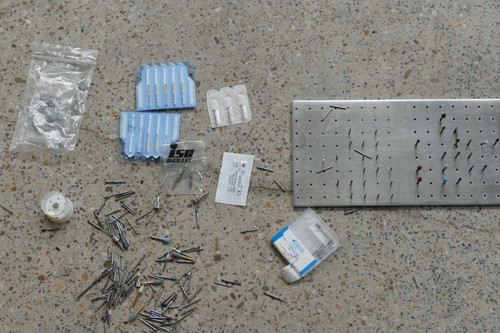 Bohrer dental mit platte - mit,