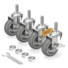 Lenkrollen Gummi 75mm 3Zoll