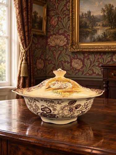 Vintage palissy terrine royal - palissy, terrine.