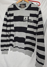 Freeman T. Porter Wunderschöne Pullover Gr: L Grau-Schwarz 50%Baumwolle