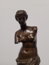 Statuette Venus de Milo F. Barbedienne Figur antike Signatur selten Bronze