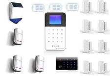 Funk Alarmanlage + GSM + Sirene + WIFI + APP ,Touchpad, Alexa, Beste Sicherheit,