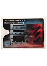 Bedienungsanleitung-Operating Instructions für RFT HMK-V100 