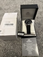 Orient Mako III (44mm) Black Dial Black Silicone Strap Mechanical Automatic