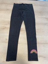 Mädchen Stoff-Hose Gr. 158 name it Leggings schwarz Regenbogen ? #ANN