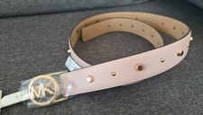 MICHAEL KORS ECHTLEDER DAMEN GÜRTEL ROSA MK-SCHNALLE GR.M - NEU