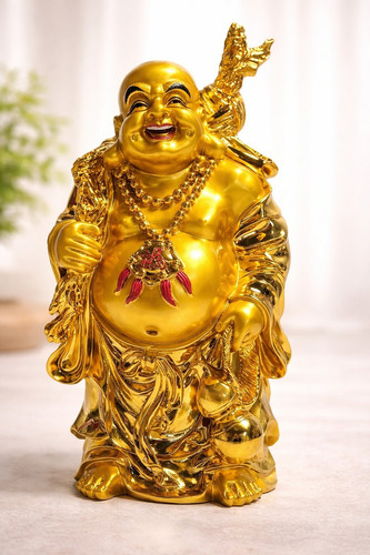 Großer lachender buddha mit - lachender,