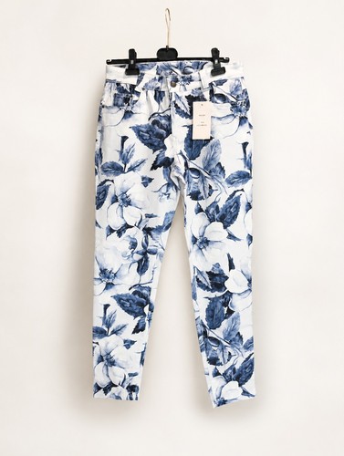 Neue damenhose mit floralem - neue,